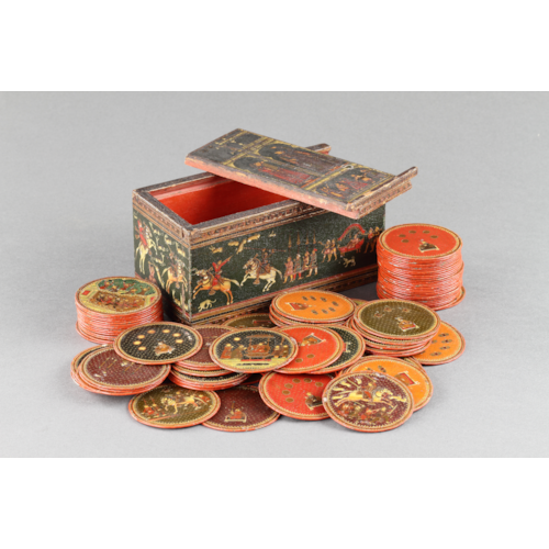 A Comprehensive Collection of Ninety-Six Roundels from a ‘Ganjifa’ Game